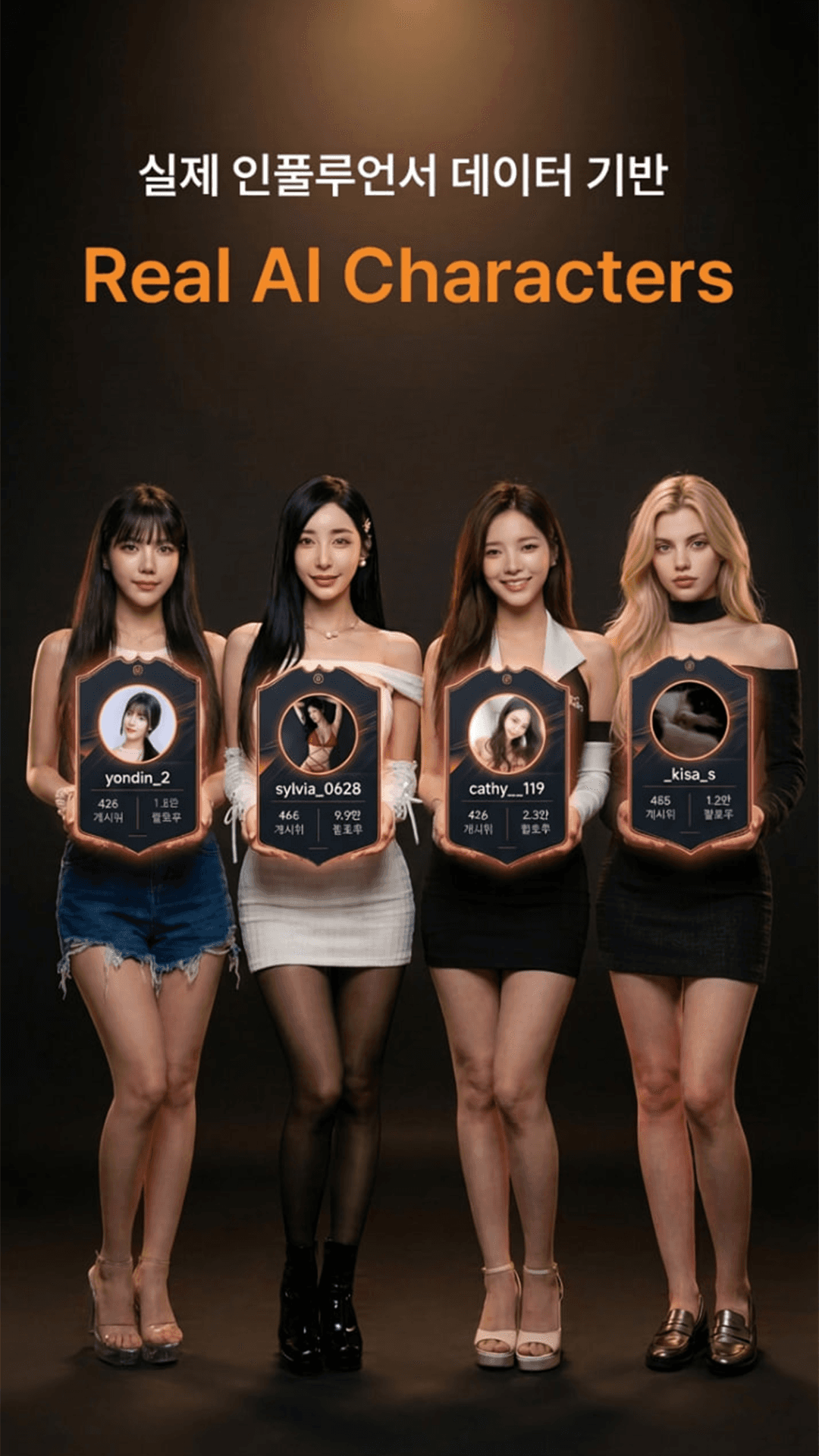 실제 인플루언서 데이터 기반